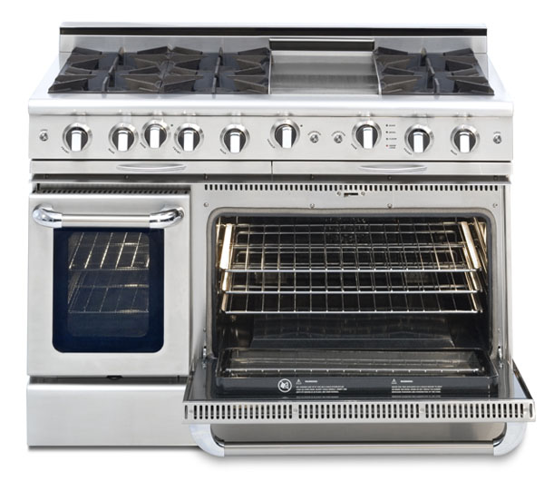 Viking 5 Series 48 in. 5.7 cu. ft. Double Oven Freestanding Gas