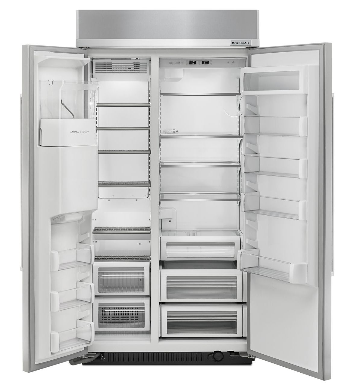 kitchenaid 42 side by side built in refrigerator