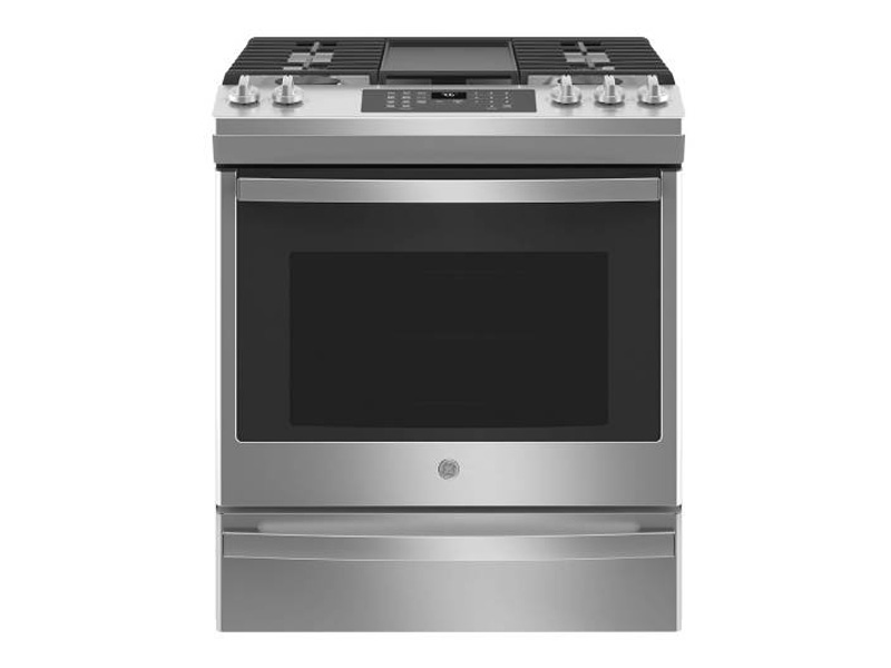 GE 6.7 Cu. Ft. Double-Oven Freestanding Gas Range - JCGSS86SPSS