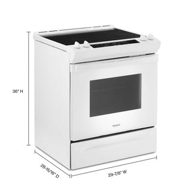 Whirlpool white deals stove electric