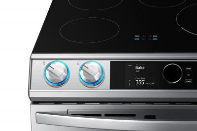 30" Samsung 6.3 Cu. Ft. Dual Door Induction Range With Wi-Fi And Air Fry - NE63T8951SS