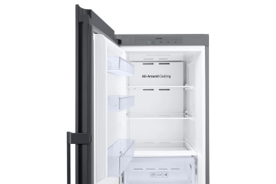 24" Samsung 11 Cu. Ft. Bespoke 1-Door Column Freezer with White Glass Panel - F-RZ11T7474A35