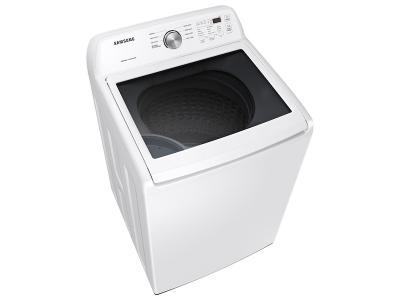 27" Samsung Top Load Washer With Vibration Reduction Technology In White - WA45T3200AW