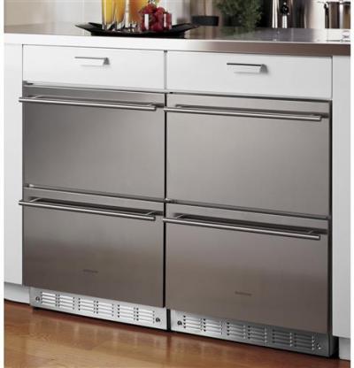 24" Monogram Stainless Steel Double Drawer Refrigerator