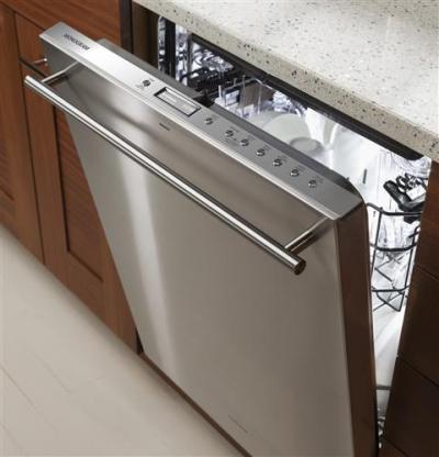 24" Monogram Fully Integrated Dishwasher with European Handle - ZDT915SSJSS