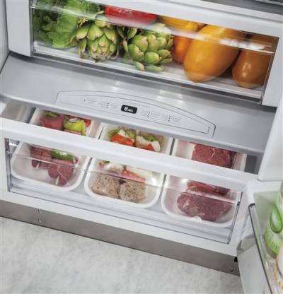 42" Monogram Built-In Side-By-Side Refrigerator with Dispenser - ZISS420DKSS