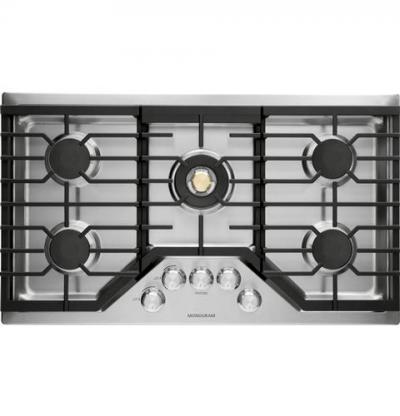 36" Monogram Deep-Recessed Gas Cooktop (Natural Gas) - ZGU36RSLSS