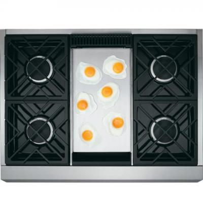 36" Monogram Pro Rangetop with Griddle - ZGU364NDPSS