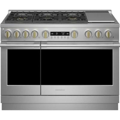 48" Monogram 8.25 Cu. Ft. Dual Fuel Professional Range With 6 Burners and Griddle - ZDP486NDTSS