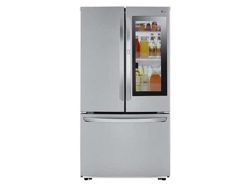 lg smudge proof stainless steel refrigerator