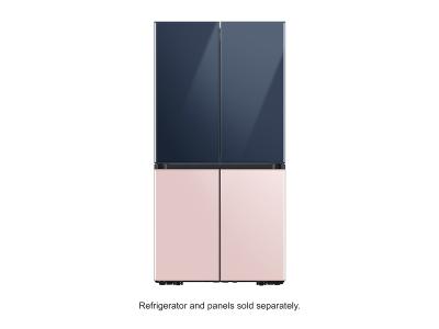 Samsung Bespoke 4-Door Flex Refrigerator Panel in Rose Pink Glass - RA-F18DBB32/AA