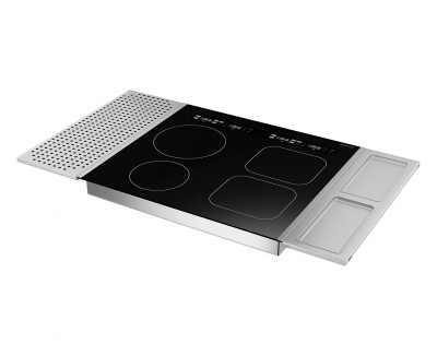 24" Sharp Induction Cooktop with 4 Cooking Zones - SCH2443GB