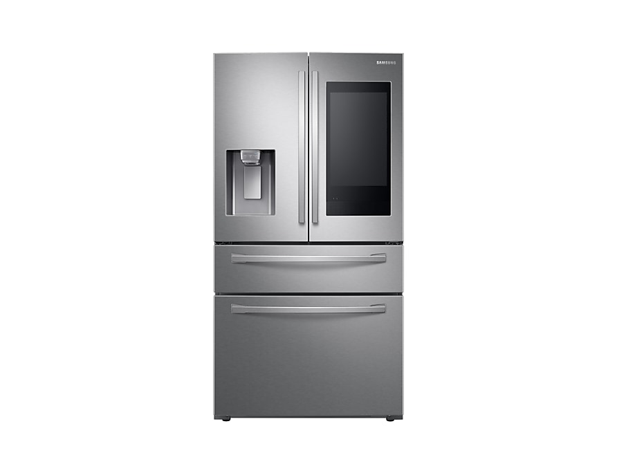 stainless steel refrigerator with screen