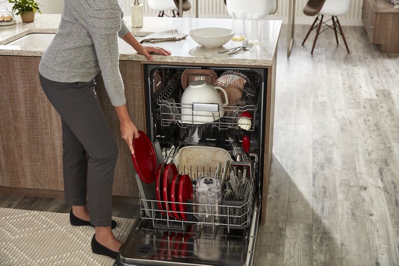 KDTE204KBS by KitchenAid - 39 dBA Dishwasher in PrintShield™ Finish with  Third Level Utensil Rack