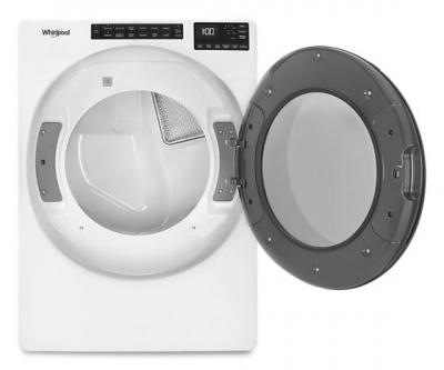 27" Whirlpool 7.4 Cu. Ft. Electric Wrinkle Shield Front Load Dryer - YWED5605MW