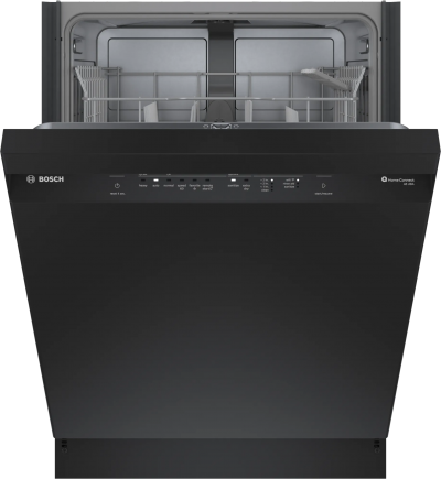 24" Bosch 100 Series Plus 48 dBA Dishwasher in Black - SHE4AEM6N