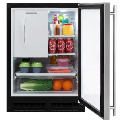 24" Marvel Refrigerator Freezer with Ice Maker and Drawer Storage - ML24RIP5RP