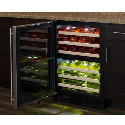 24" Marvel High Efficiency Dual Zone Wine Refrigerator - ML24WDP4RP