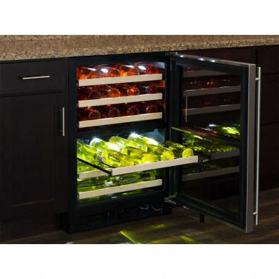 24" Marvel High Efficiency Dual Zone Wine Refrigerator -ML24WDG3LS