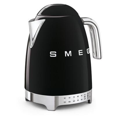 SMEG 50's Style Electric Kettle With Plastic Button In Black - KLF04BLUS