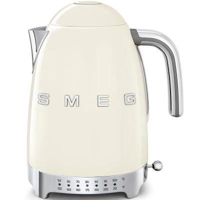 SMEG 50's Style Electric Kettle With Plastic Button In Cream - KLF04CRUS