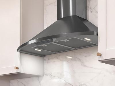 30" Zephyr Core Collection Savona Wall Mount Range Hood in Black Stainless Steel - ZSA-E30FBS