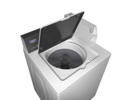 27" Maytag Commercial 3.27 Cu. Ft. Coin Slide Top Load Washer in White - MAT20CSAWW