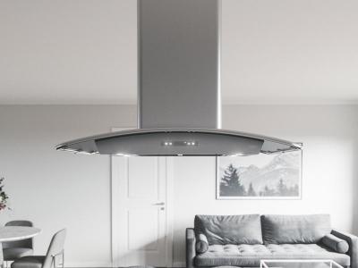 36" Zephyr Milano Island Mount Smart Range Hood - ZML-M90CS