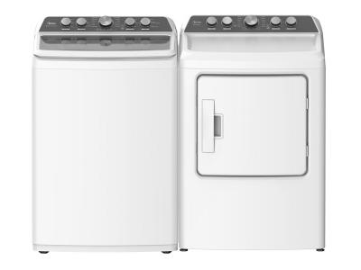 27" Midea 6.7 Cu. Ft. White Top Load Tumble Dryer-MLE47C4AWW