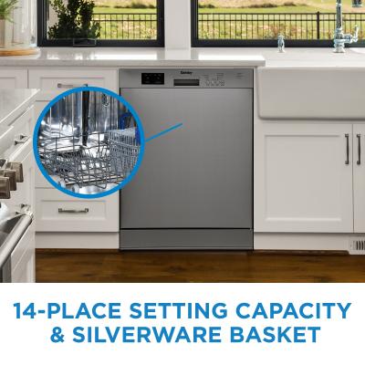 24″ Danby Built in Dishwasher in Stainless Steel - DDW2400ESS