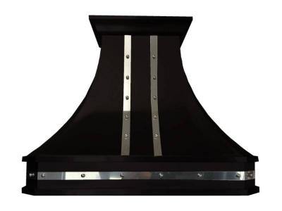 48" Cyclone Design Collection Wall Mount Hood in Matte Black Chrome - DCB401248MBC
