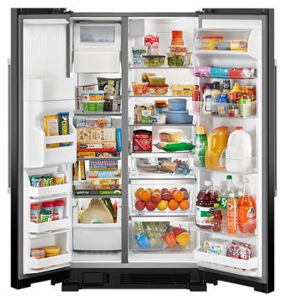 36" Maytag Side-by-Side Refrigerator 25 Cu. Ft. - MRSF4036PW