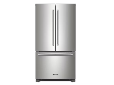 36" KitchenAid 20 Cu. Ft. French Door Bottom Mount Counter Depth Refrigerator - KRFC136RPS