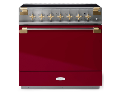 36" AGA Elise Series Freestanding Induction Range with Antique Brass - AEL361INABCNB