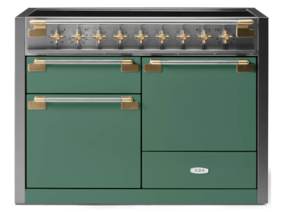 48" AGA Elise Series FreeStanding Induction Range with Brass Accents - AEL481INABMG