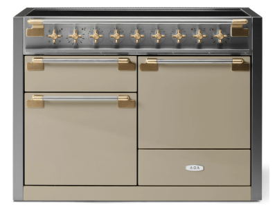 48" AGA Elise Series FreeStanding Induction Range with Brass Accents - AEL481INABFWN