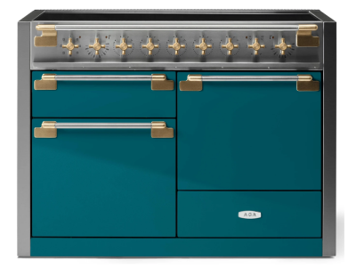 48" AGA Elise Series FreeStanding Induction Range with Brass Accents - AEL481INABSAL