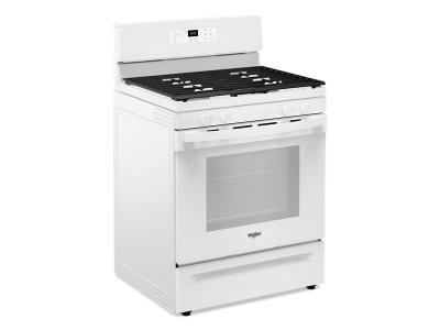 30" Whirlpool 5.0 Cu. Ft. Freestanding Gas Range with 4 Burners - WFGS3530RW