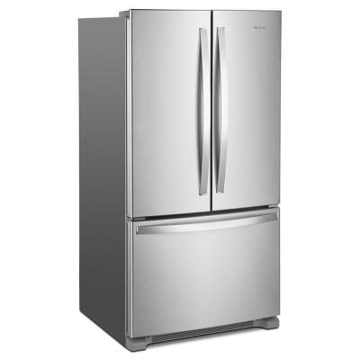 36" Whirlpool French Door Bottom Mount Full Depth Refrigerator in FingerPrint Resistant Stainless Steel - WRFF3036RZ