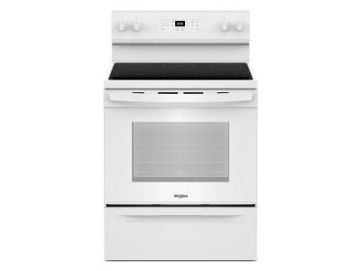 30" Whirlpool 5.3 Cu. Ft. Freestanding Electric Range with Steam Clean - YWFES3330RW