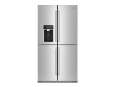 36" KitchenAid 19.4 Cu Ft Counter-Depth 4-Door Refrigerator - KRQC736RPS