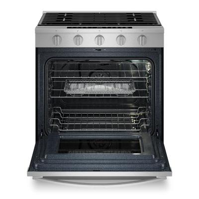 30" Whirlpool Smart Slide In Gas Range with Air Cooking Technology - WSGS7530RZ