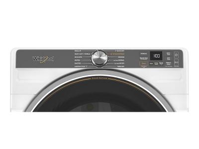 27" Whirlpool 7.4 Cu. Ft. Smart Front Load Gas Dryer with Steam Capabilities in White - WGD6720RW