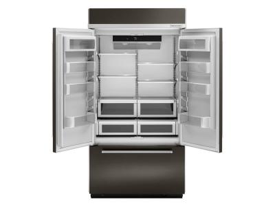 42" KitchenAid 24.2 Cu. Ft. Built-In Stainless French Door Refrigerator With Platinum Interior Design - KBFN502EBS