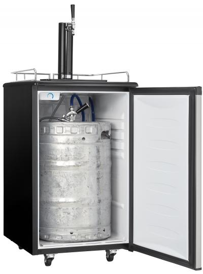 21" Danby 5.4 Cu. Ft. Kegerator with Single Tap Keg Cooler - DKC054A1BSLDB