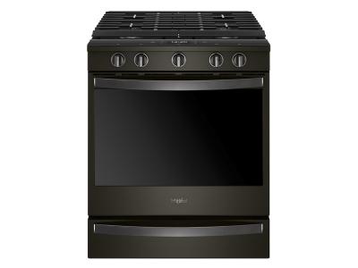 30" Whirlpool 5.8 Cu. Ft. Smart Slide-in Gas Range with EZ-2-Lift  8482  Hinged Cast-iron Grates1 - WEG750H0HV