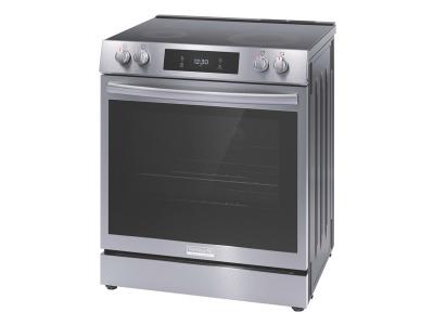 30" Frigidaire Gallery 6.2 Cu. Ft. Front Control Electric Range with Total Convection in Stainless Steel - GCFE306CBF