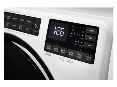 27" Whirlpool 5.8 Cu. Ft. Front Load Washer with Quick Wash Cycle - WFW6605MW