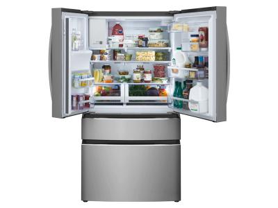 36" Frigidaire Gallery 21.5 Cu. Ft. Counter-Depth 4-Door French Door Refrigerator - GRMC2273CF