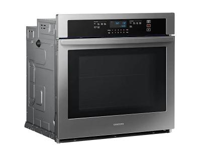 30" Samsung 5.1 Cu. Ft. Wall Oven with Wi-Fi Connectivity in Stainless Steel - NV51T5512SS